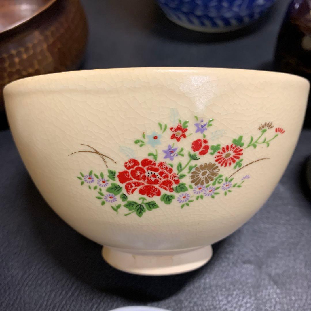 茶箱　短冊　茶道具セット　歴史　古物　茶碗　水差し　茶灼　銘有　棗