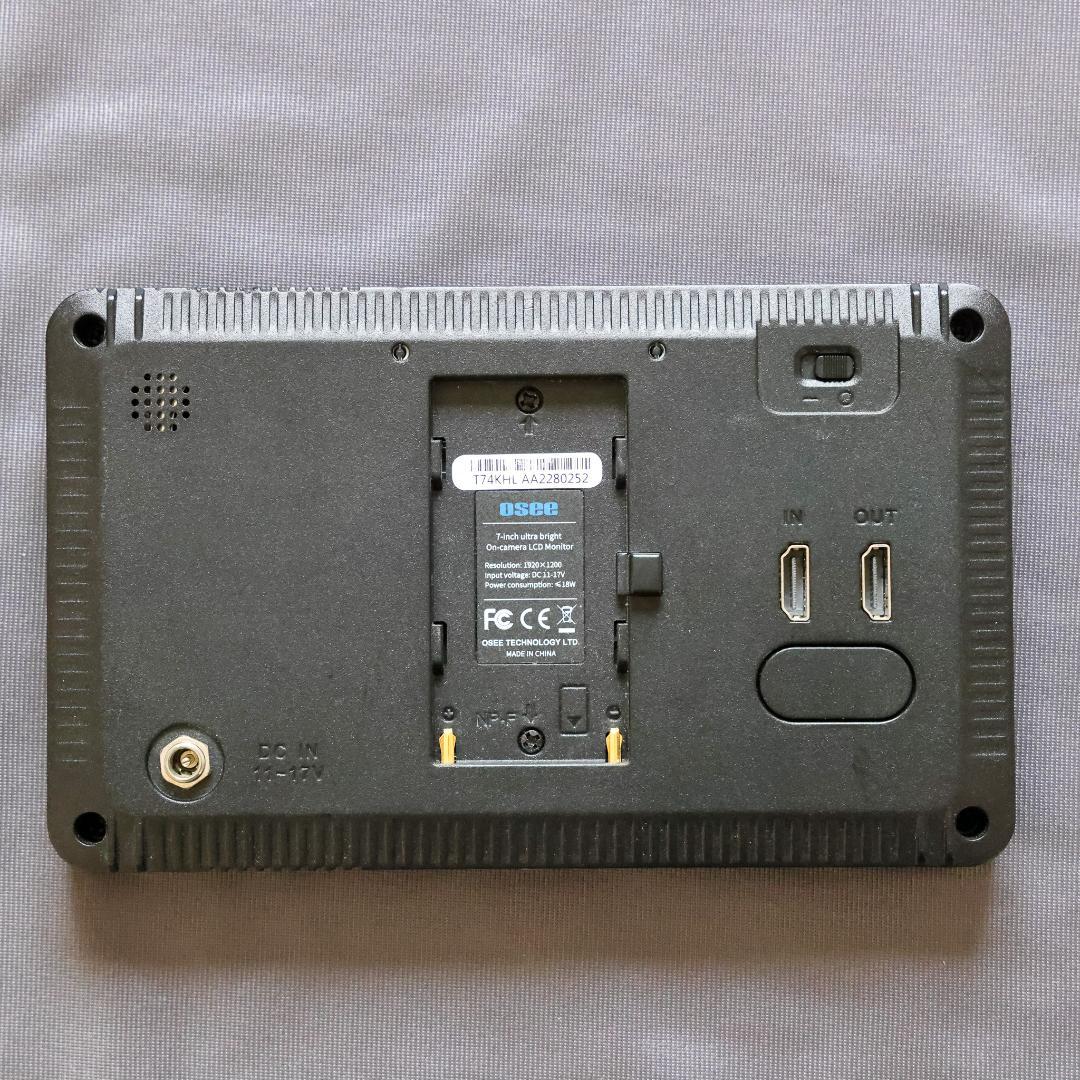 【値下中・美品】OSEE T7 カメラモニター ビデオモニター