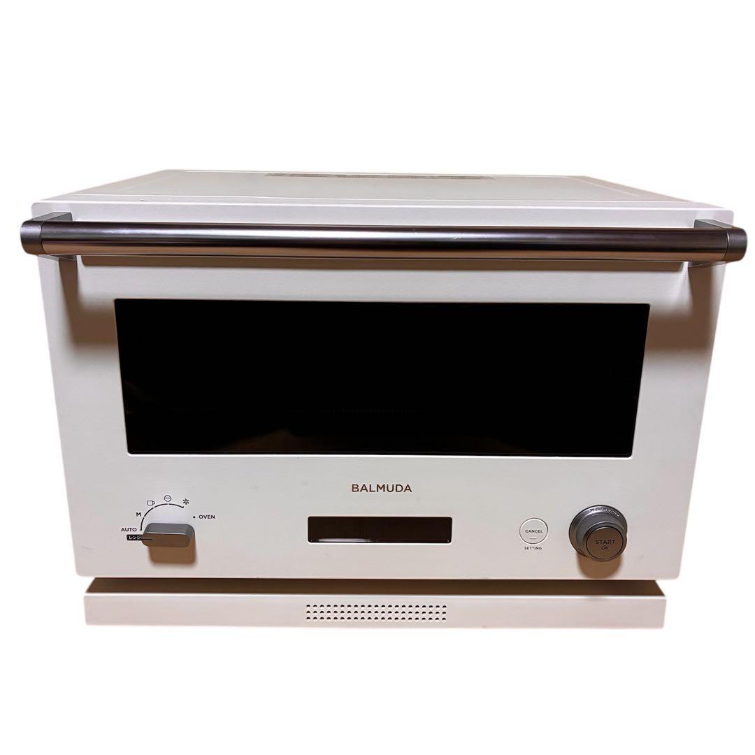 【動作良好】BALMUDA オーブンレンジ K04A-WH ホワイト