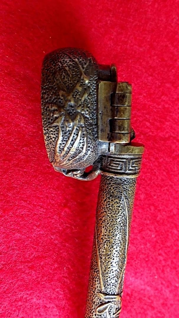 お値下げ中　矢立　傷なし美品　真鍮製