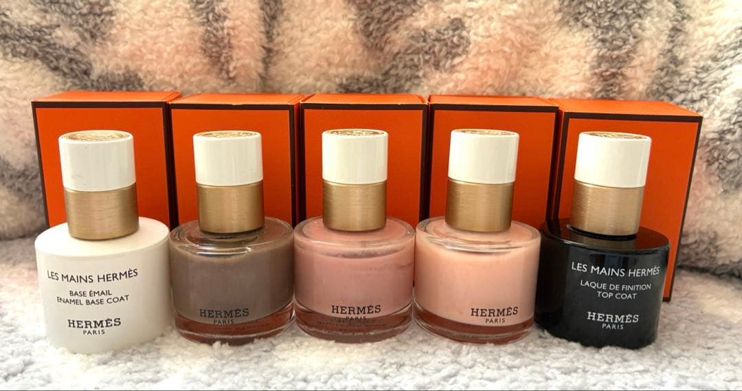 エルメス　人気色03 06 80 ➕ベースコート&トップコート　5点セット