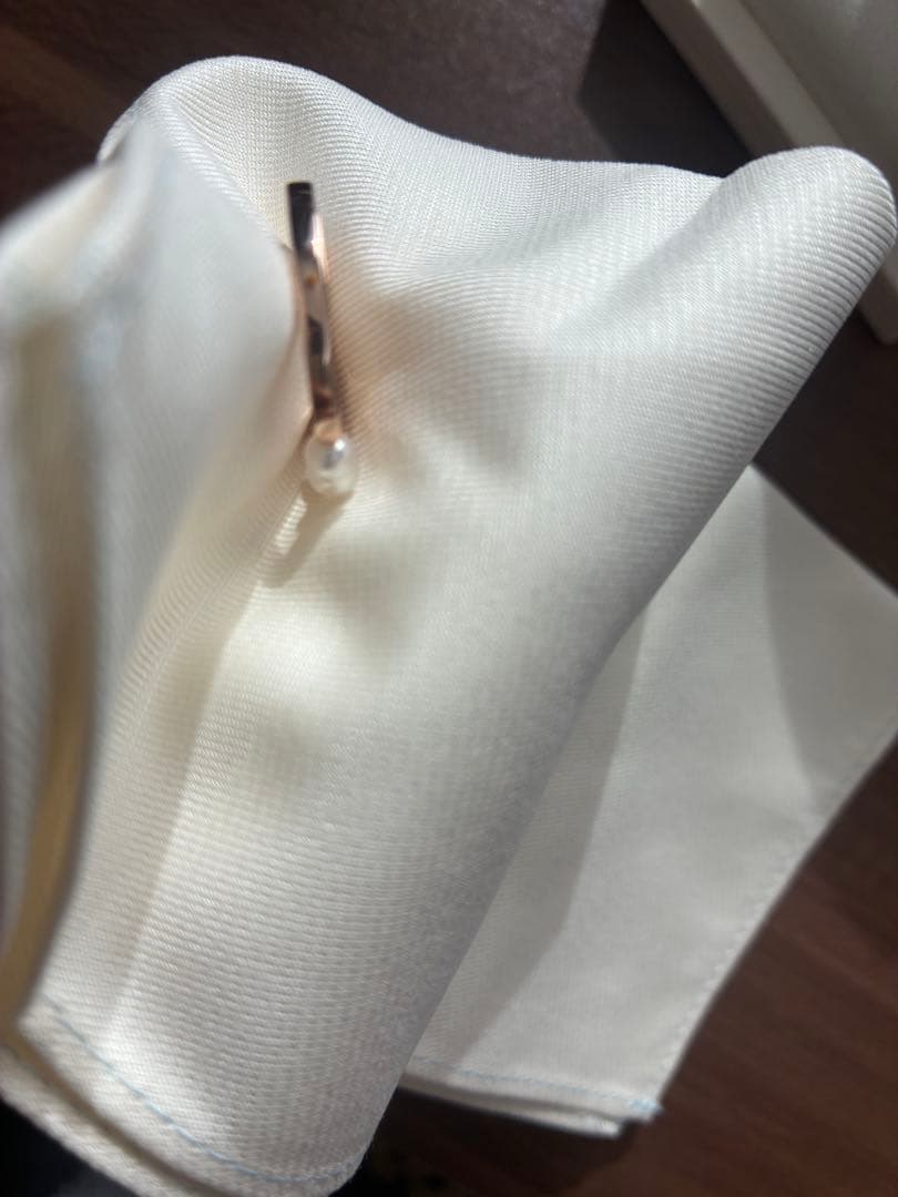 ミキモト　ベビーパールリング　13号　ピンクゴールド