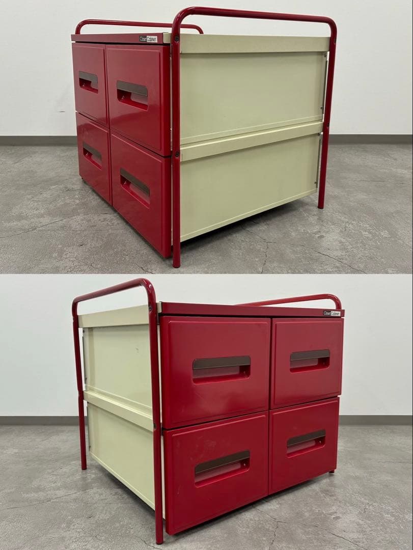 SNT1317 昭和レトロ レトロポップ スチール 押入れ 収納 キャビネット