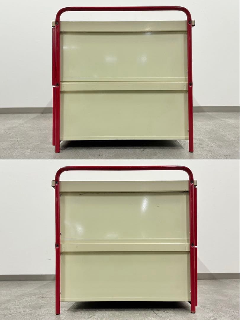 SNT1317 昭和レトロ レトロポップ スチール 押入れ 収納 キャビネット