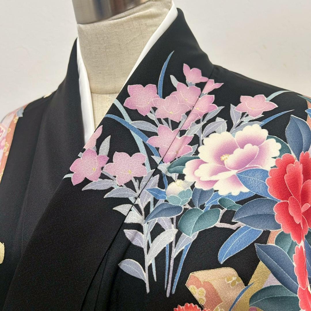 KP1777 振袖 身丈160cm 正絹 着物 成人式