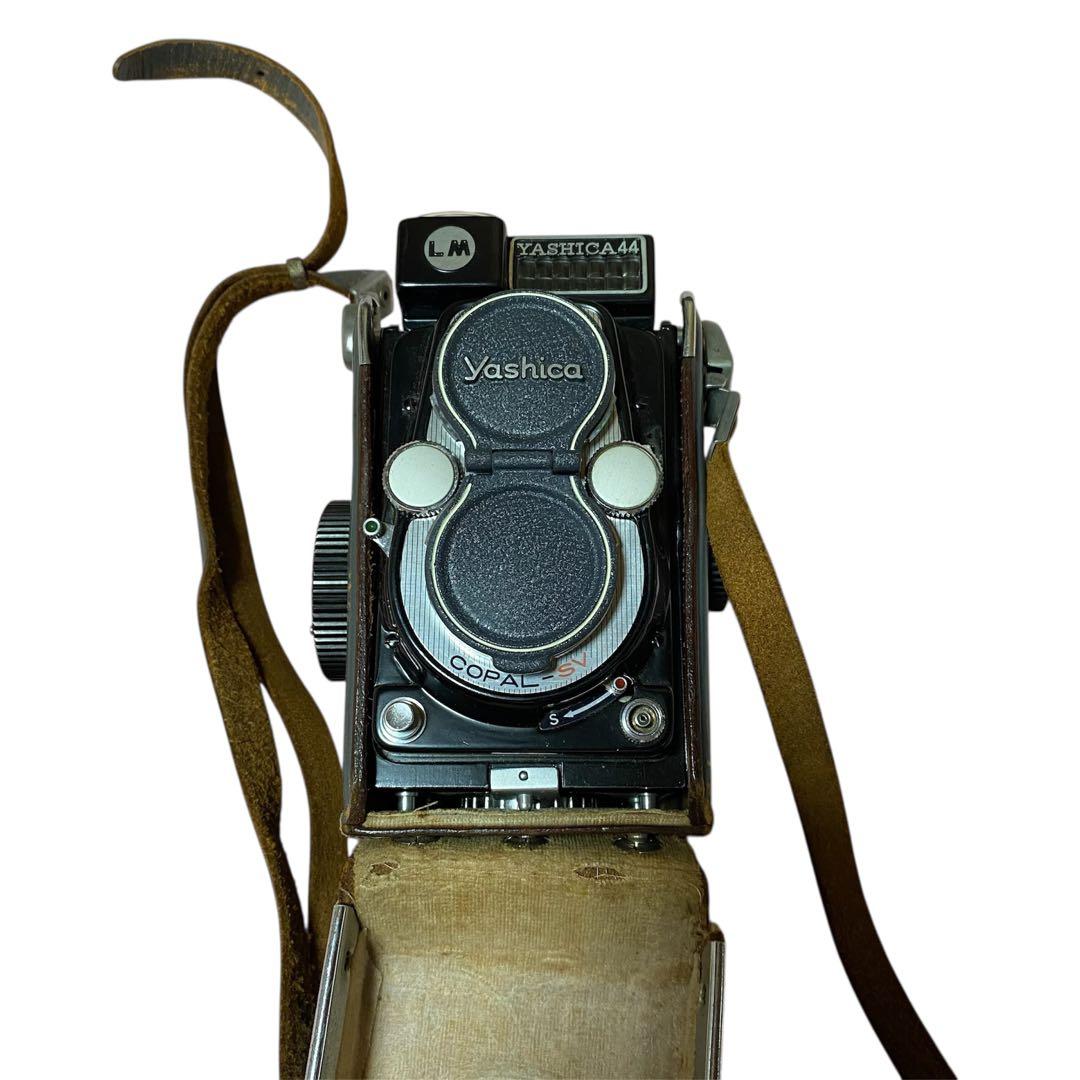 【希少】二眼レフカメラ　Yashica ヤシカ44 フード、ケース付