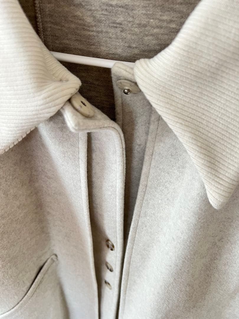 ジャケット・アウター lawgy/2way neck front double point coat