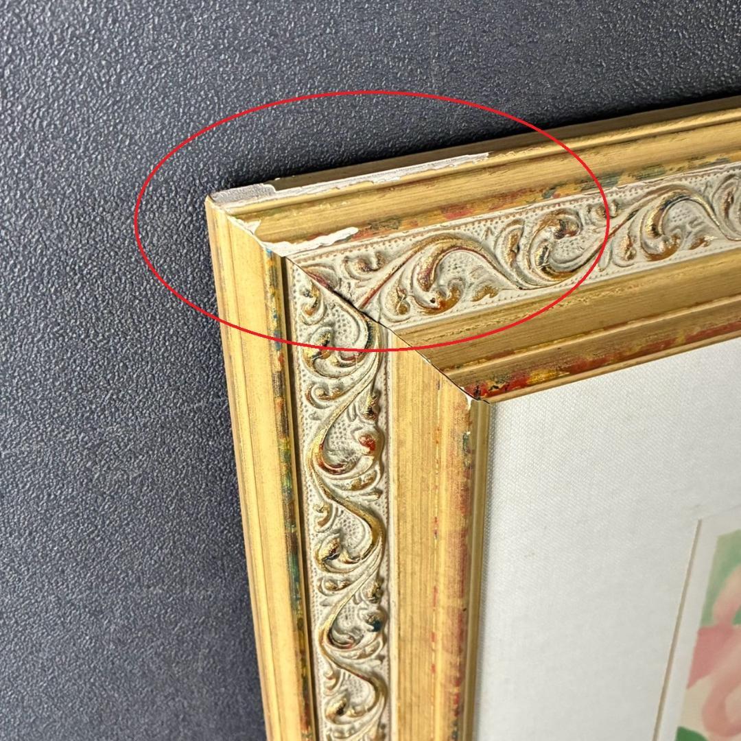 マリー・ローランサン「天使の娘」リトグラフ お洒落な額装 フランス