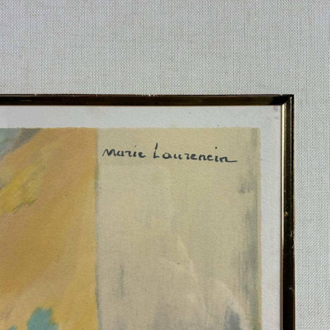 マリー・ローランサン「天使の娘」リトグラフ お洒落な額装 フランス