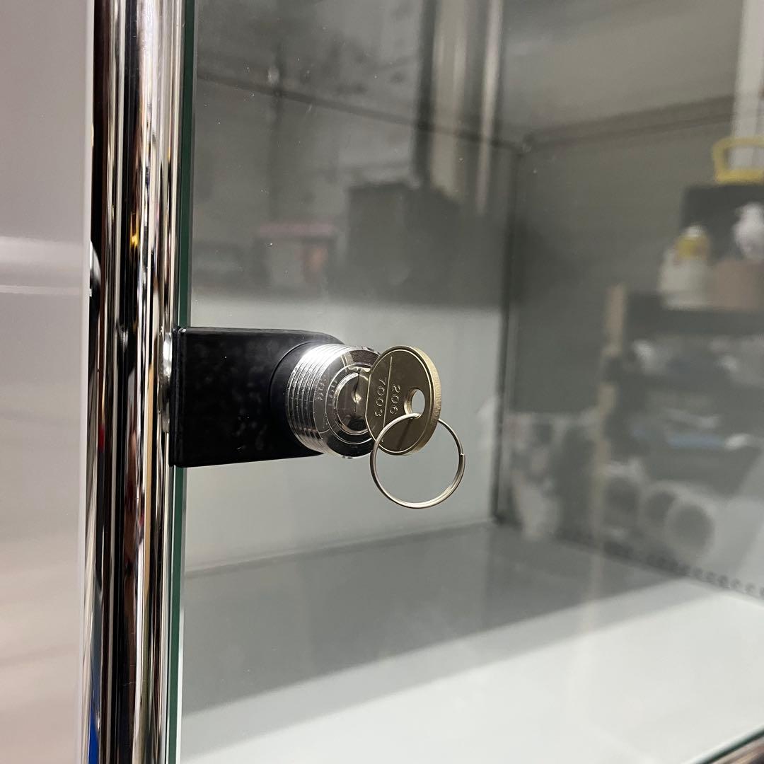 ★〜12/4迄★USMハラー 鍵付 ガラス扉 ２列３段 , lightgray