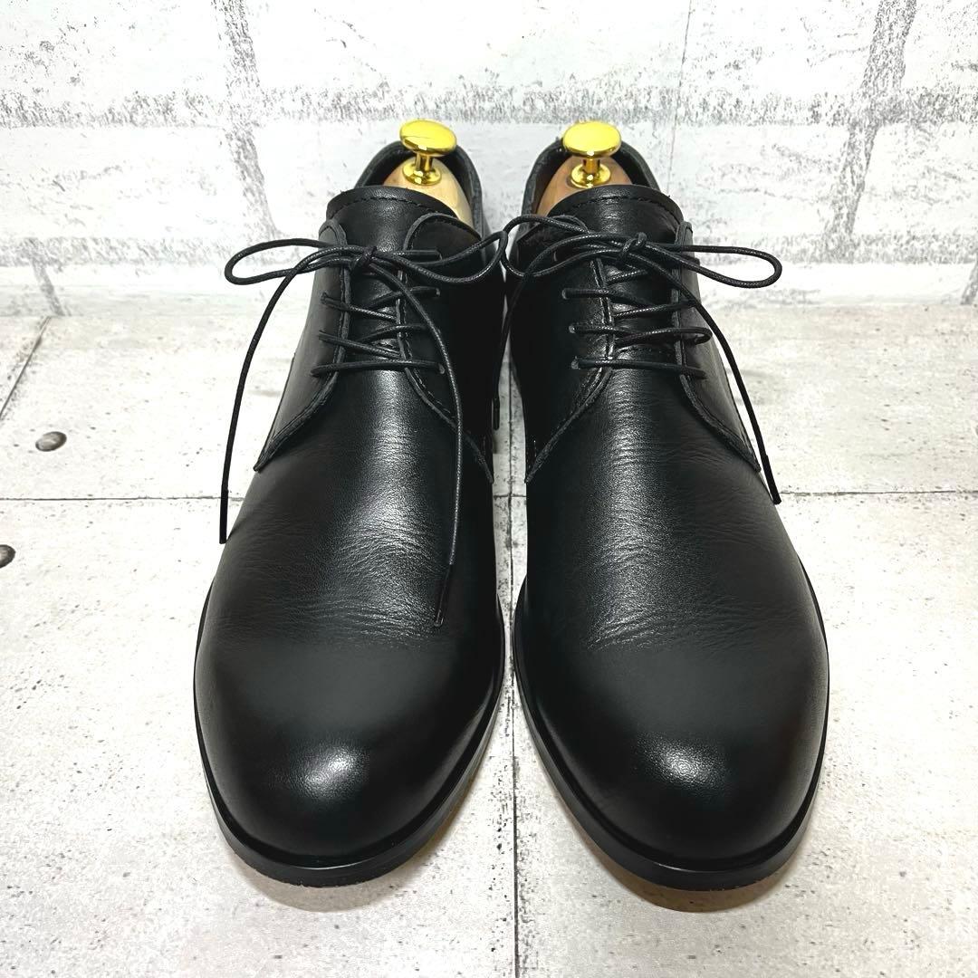 【パドローネ】ダービーシューズ プレーントゥ レザー♡ブラック 41