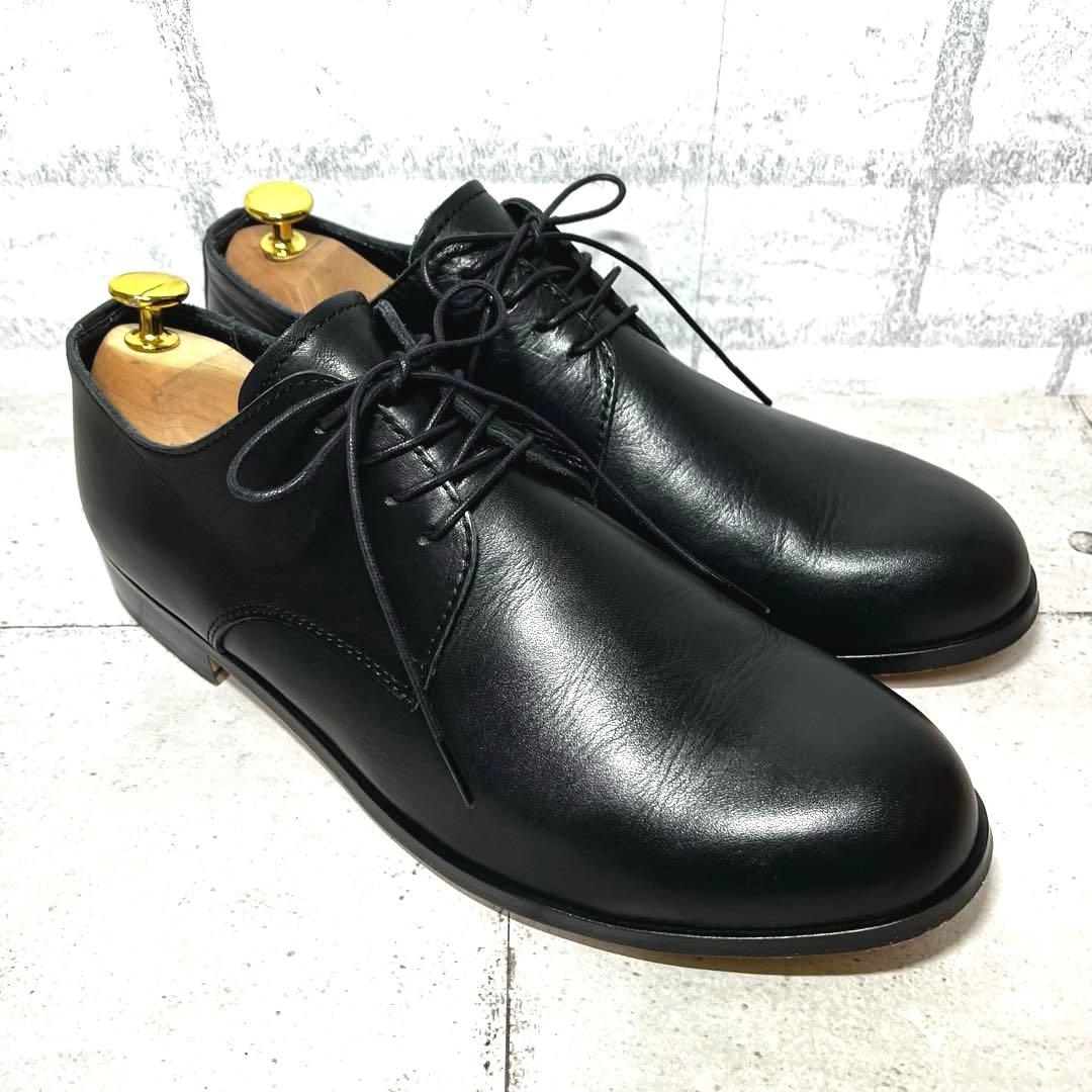 【パドローネ】ダービーシューズ プレーントゥ レザー♡ブラック 41