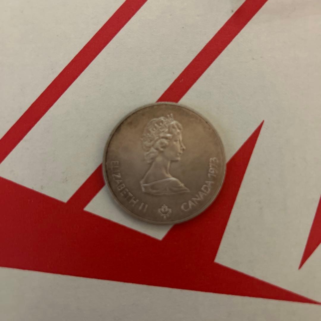 コ*ア様 1973年 カナダ 10ドル 硬貨 エリザベス2世