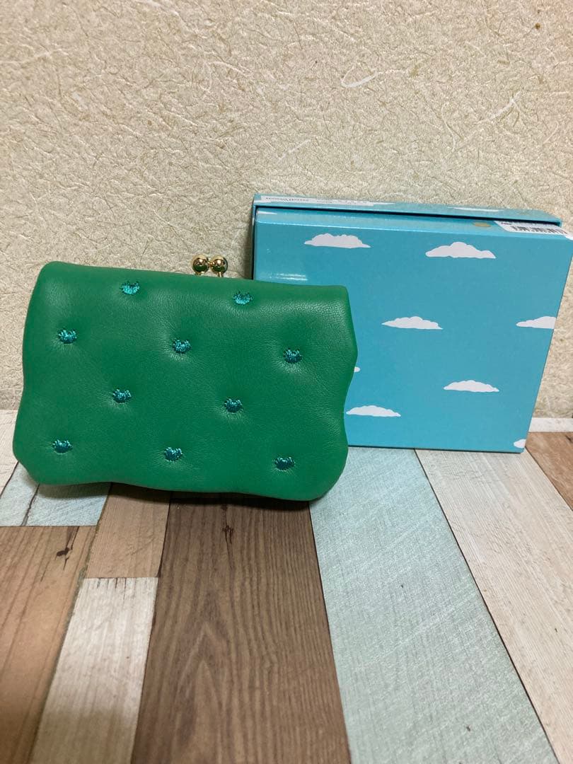 早い者勝ち／ツモリチサト／プチねこがま口財布／緑