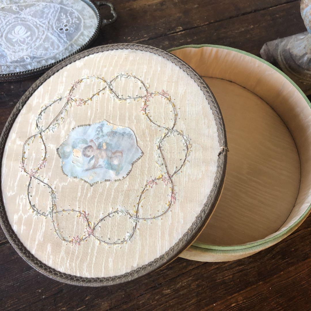 ❤️最終セール❤️フランスアンティーク　レアな1800年代後期の　天使カルトナージュ