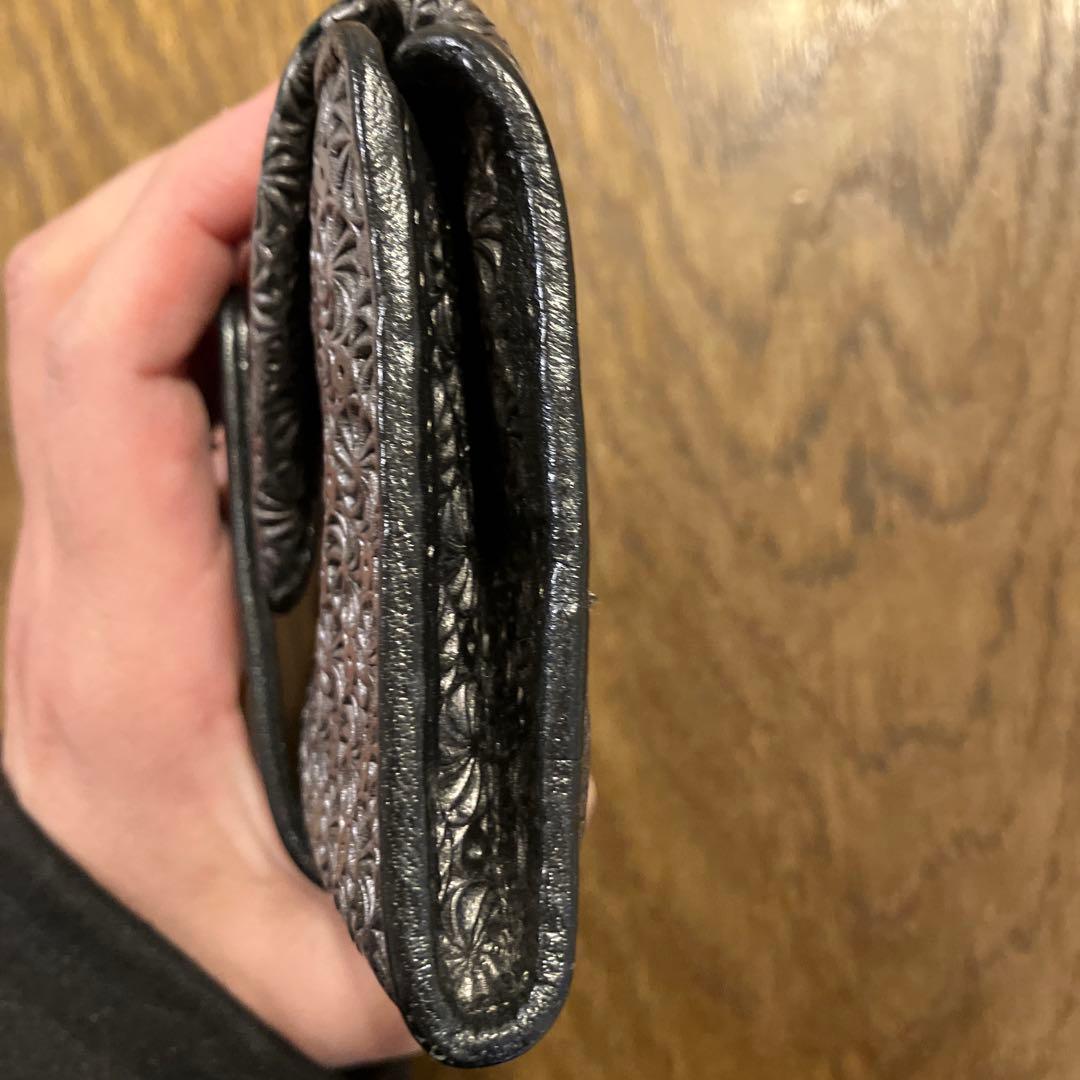 ま*お様 ハヤシヒロコ　ジラソーレ　財布　ブラック　 ミニモ