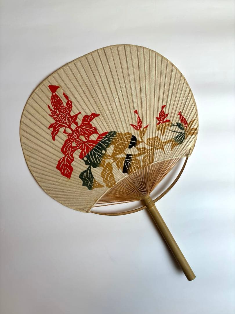 芹沢銈介　型染うちわ　4種　ビンテージ　民藝　団扇