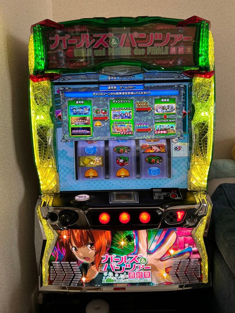 ガールズ&パンツァー最終章　パチスロ　実機