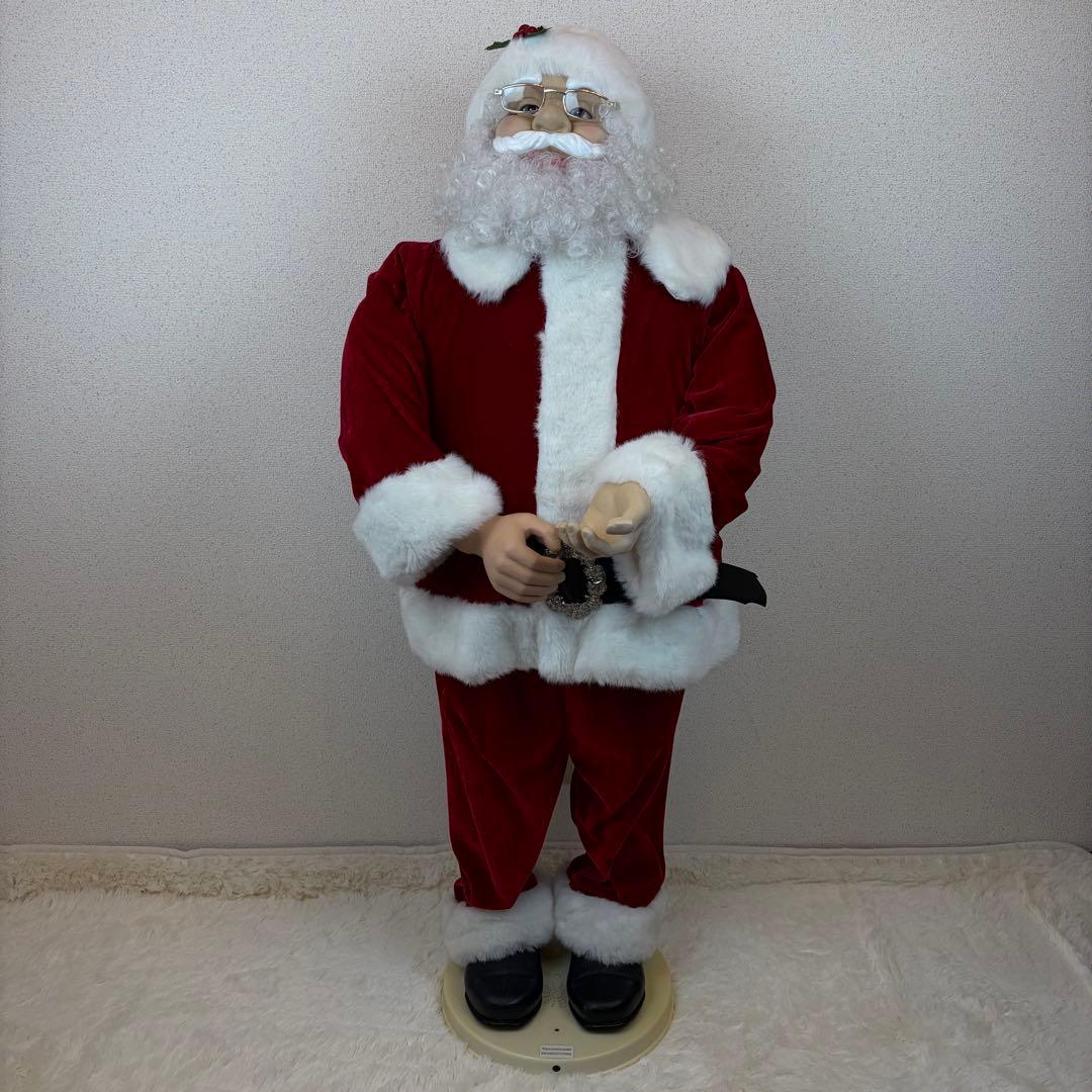 送料無料 ダンシングサンタ 大型 120cm 置物 人形 クリスマスツリー