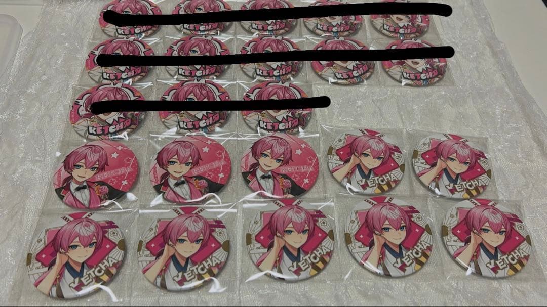 けちゃくん　缶バッチ　AMPTAKxCOLORS