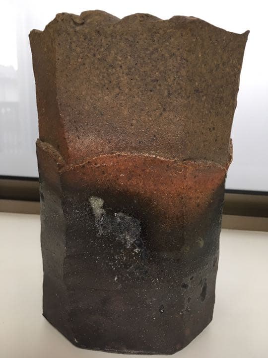 茶花用花器　焼き締め