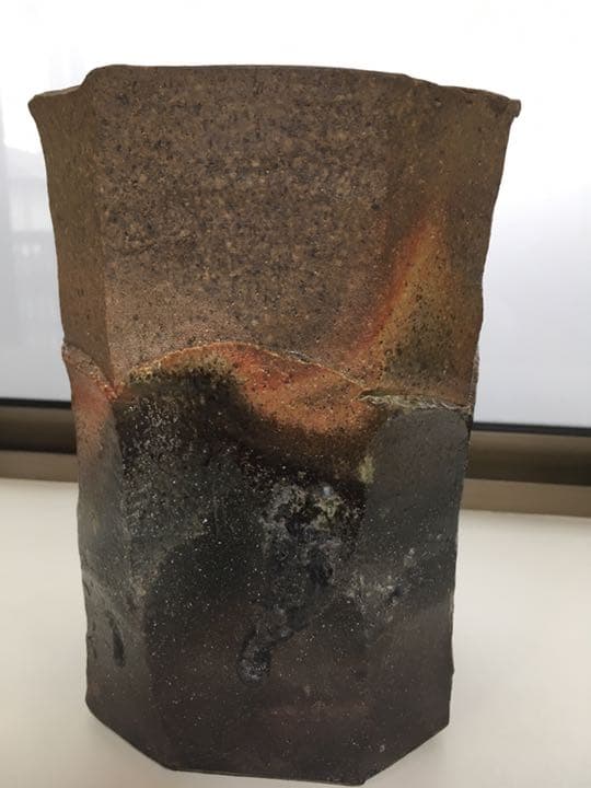 茶花用花器　焼き締め