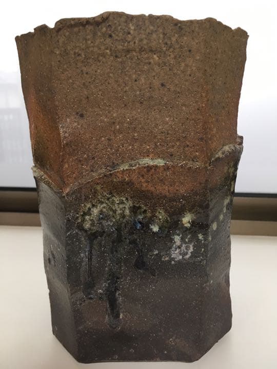 茶花用花器　焼き締め