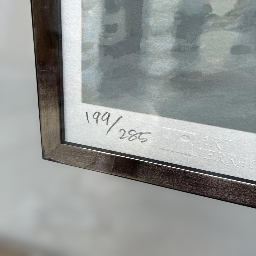 ‼️真作‼️笹倉鉄平　祝福　シルクスクリーン199／285額装、絵画、風景画、版画