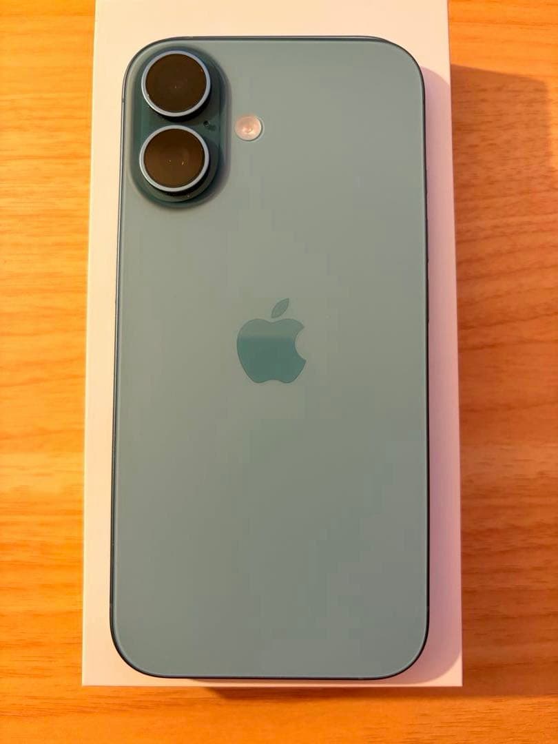 【美品】Apple iPhone 16 本体 ティール 128GB