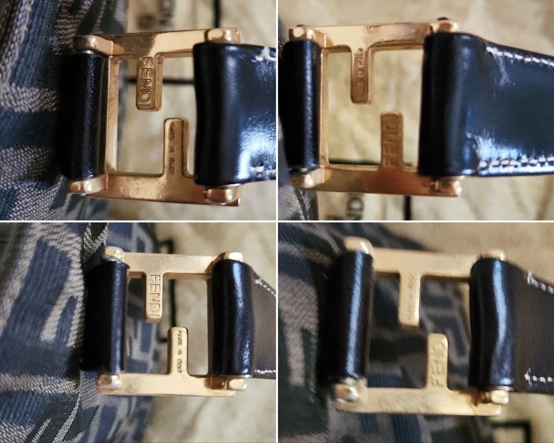 FENDI フェンディ ズッカ ハンドバッグ ブラウン