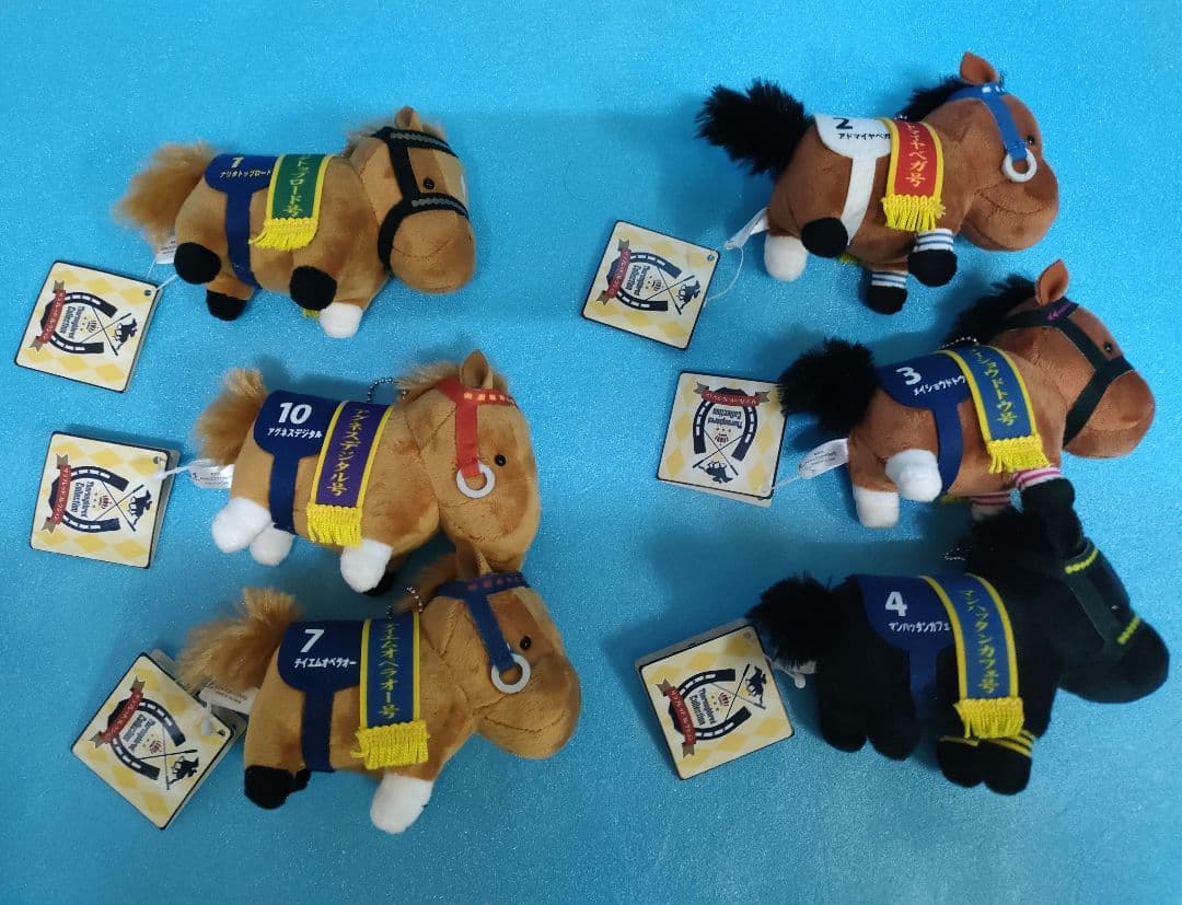サラブレッドコレクション　マスコット　ボールチェーン6　競馬　ぬいぐるみ