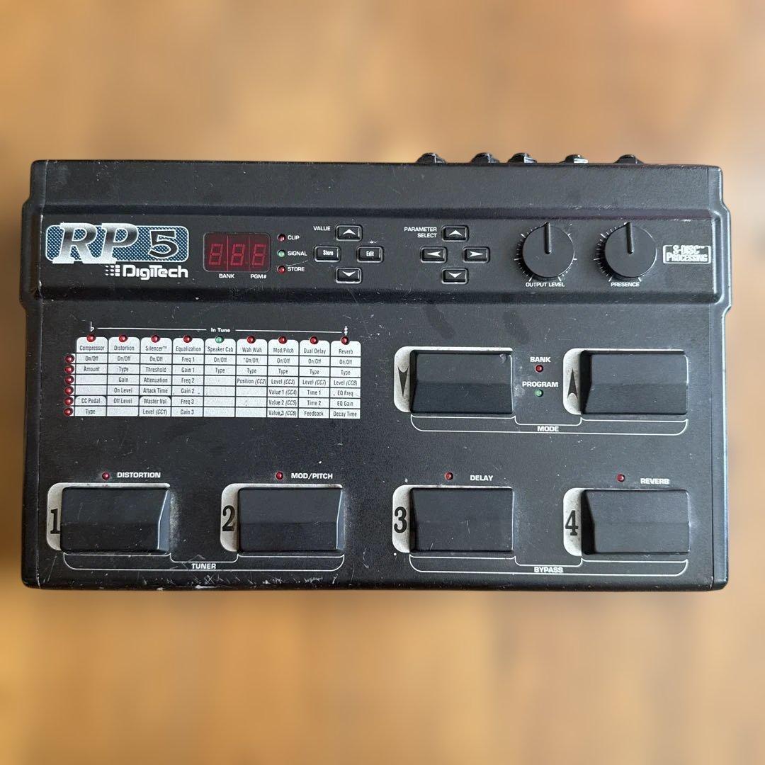 DigiTech RP 5 表示不良　ジャンク　部品取り　アダプタ無し　飾り