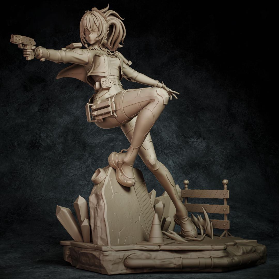 1/8　未塗装未組立　【 朱鸢 ゼンレスゾーンゼロ 】フィギュア　ガレージキット