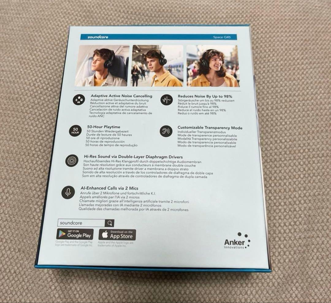 ヘッドホン anker q45