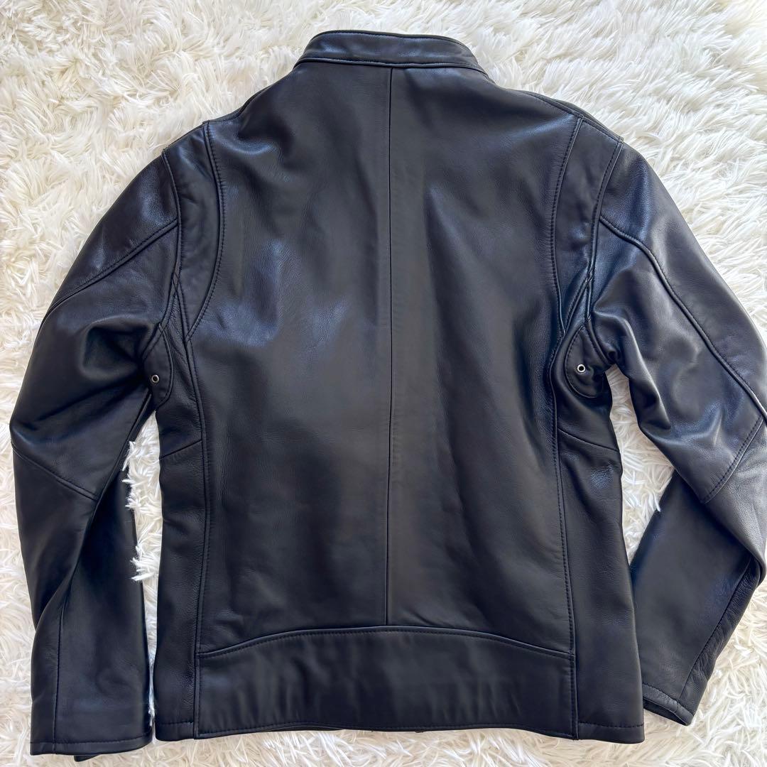 【タグ付未使用】羊革 ユナイテッドアローズ シングルライダースジャケット 黒