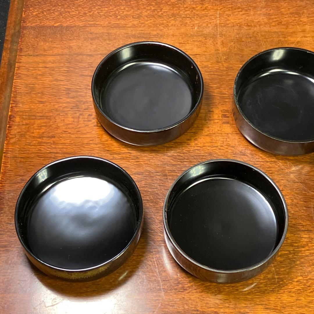 棗 各種 5点 茶道具 金彩 漆棗 中村秀甫 T1031-14