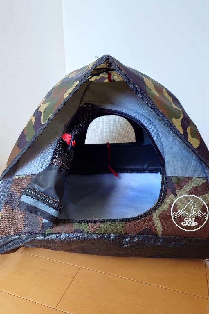 CAT CAMP　テント　ペットテント　猫ベッド　キャットテント　迷彩　カモ柄