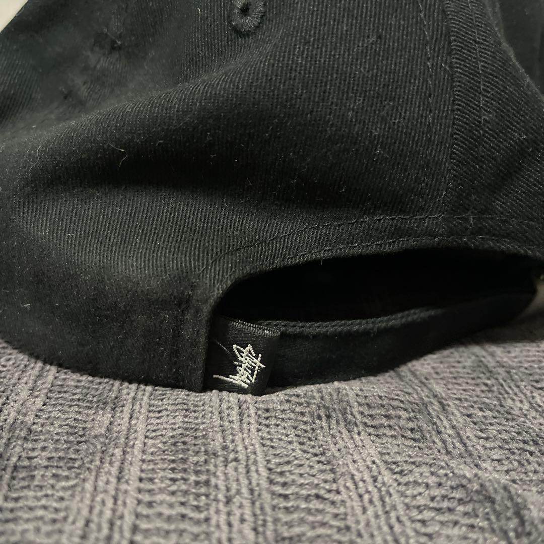 STU刺繍 ブラックキャップ Stussy