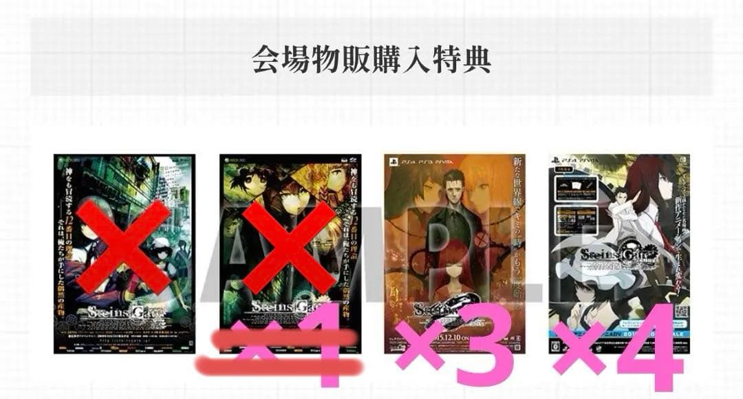 シュタインズゲート 15周年 ライブ 物語 カフェ スイパラ 特典 B2ポスター