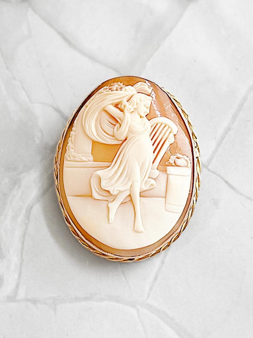 K9 イギリス カメオ ブローチ︵︵︵アンティーク