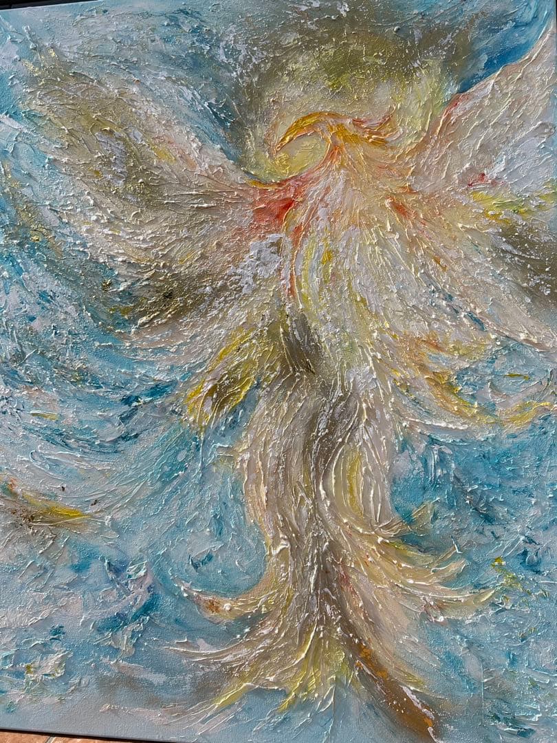 インテリア/絵画/アート/抽象画/モダン/ホテル/ゴールド/オーラ/鳳凰/不死鳥