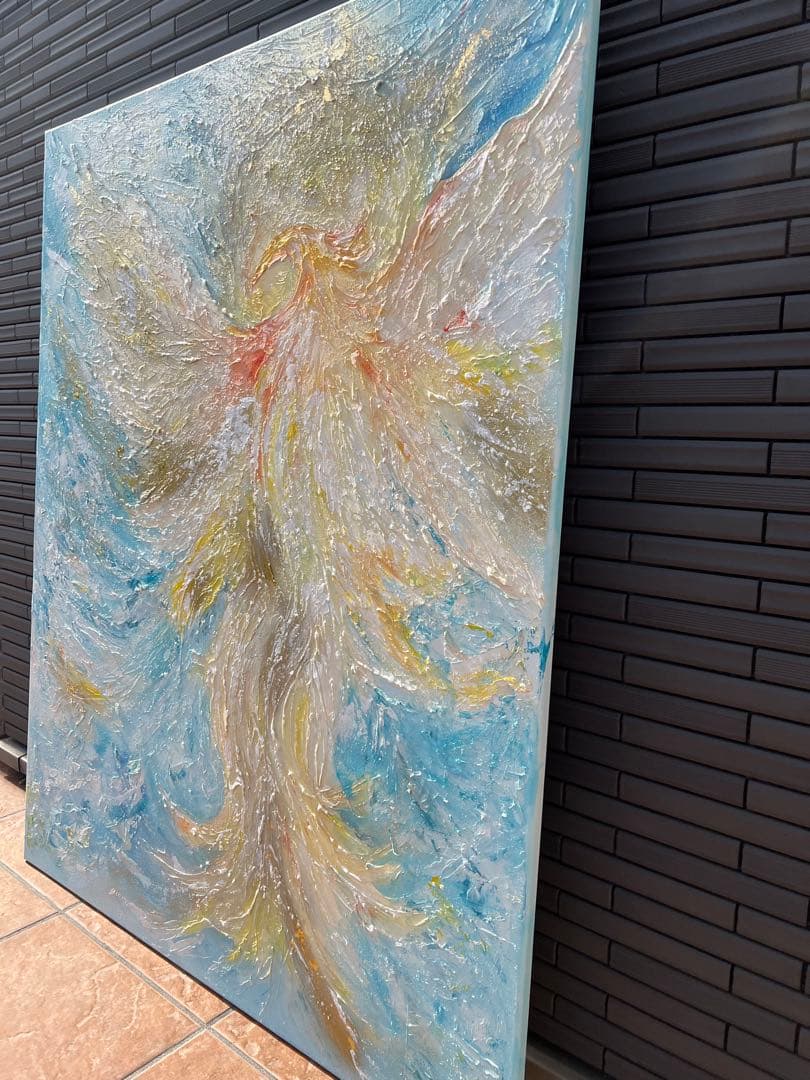 インテリア/絵画/アート/抽象画/モダン/ホテル/ゴールド/オーラ/鳳凰/不死鳥