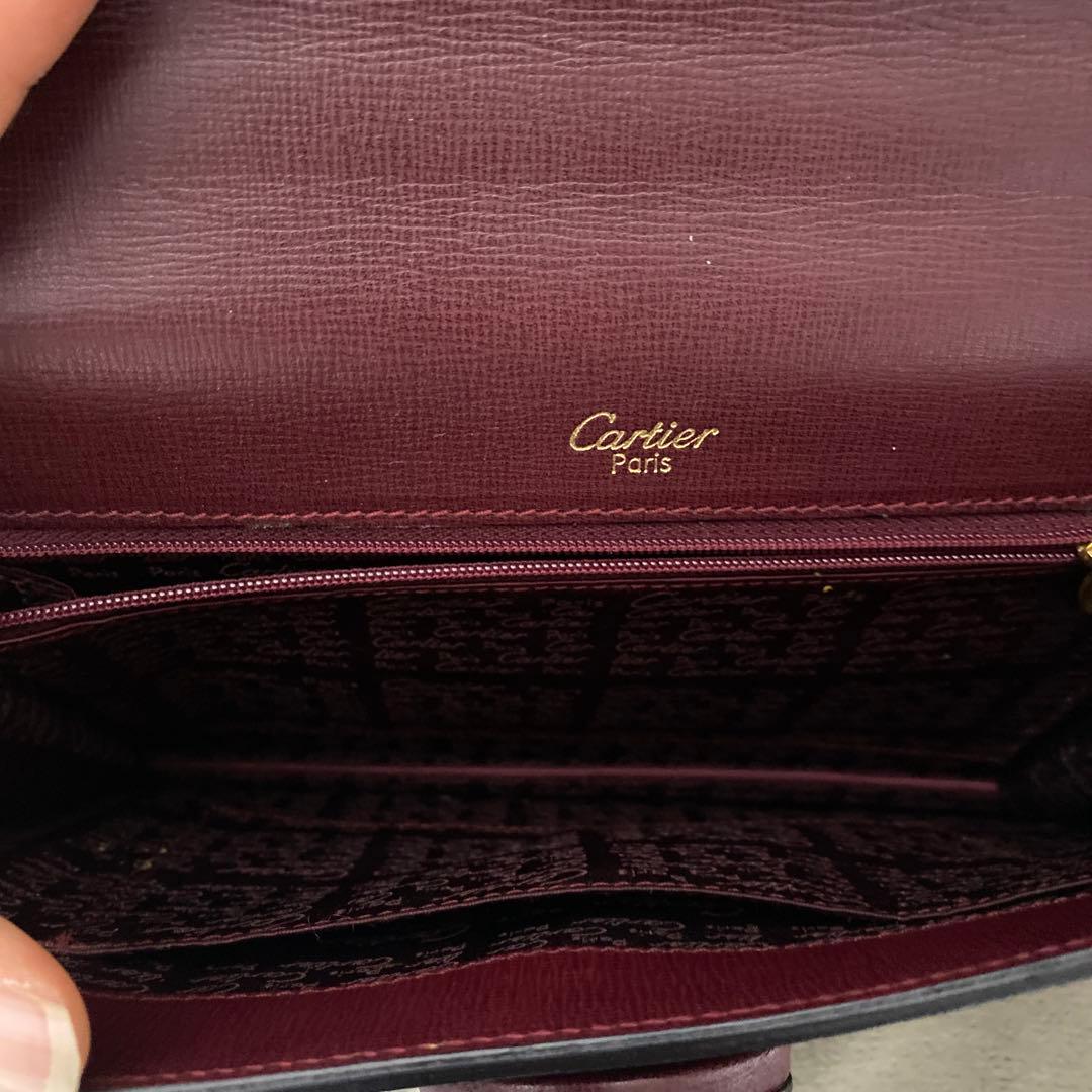 K*︎様 Cartier バーガンディ ショルダーバッグ