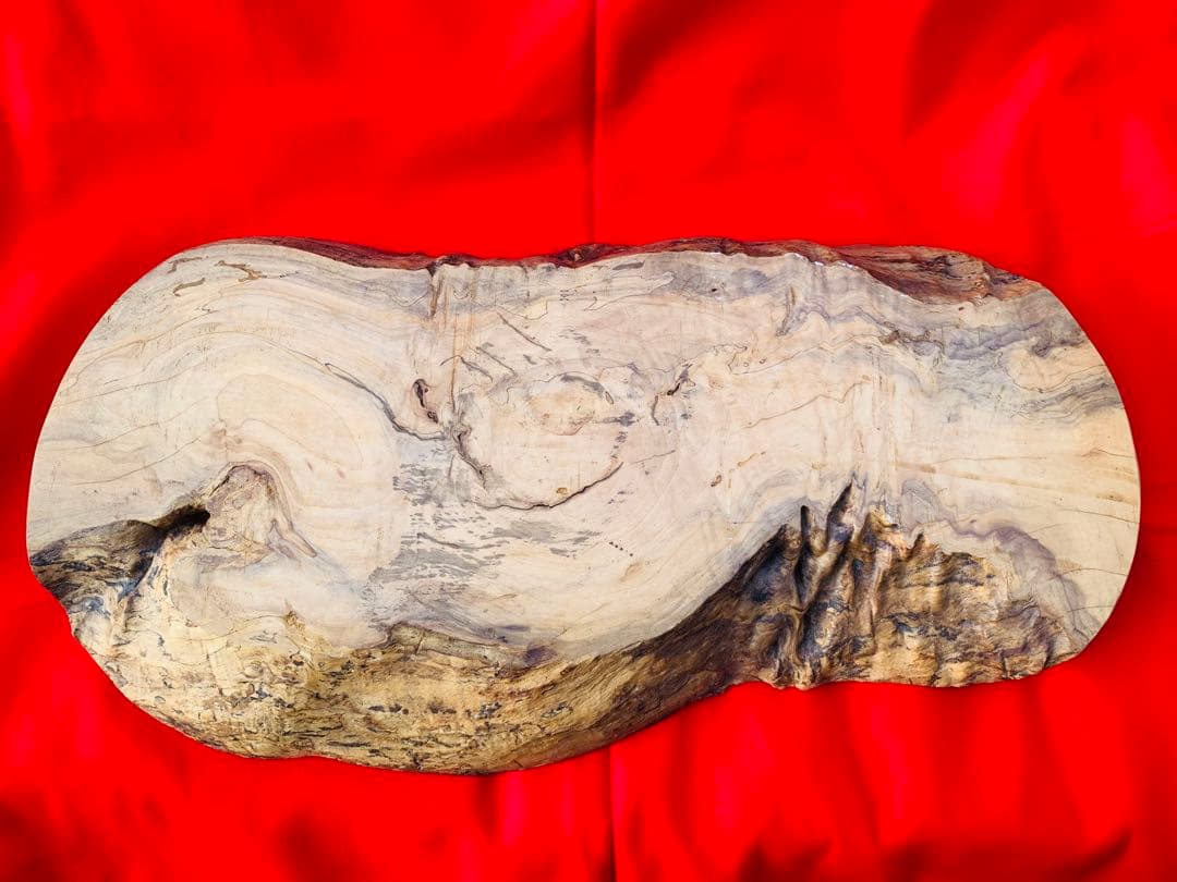 一枚板 花台 盆栽台 置き台 飾り台 無垢 昭和 アンティーク 古道具 ③