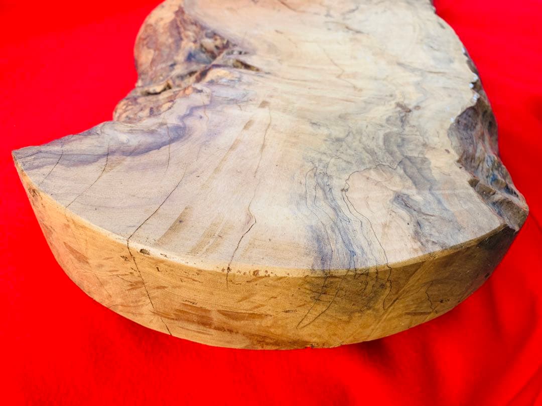 一枚板 花台 盆栽台 置き台 飾り台 無垢 昭和 アンティーク 古道具 ③