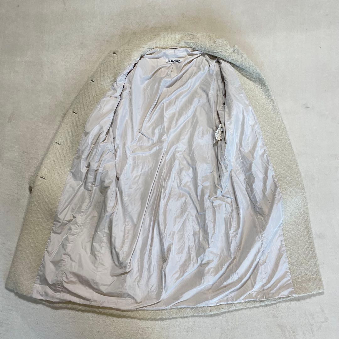 JIL SANDER ロングコート　 アルパカ　シルク　混　38