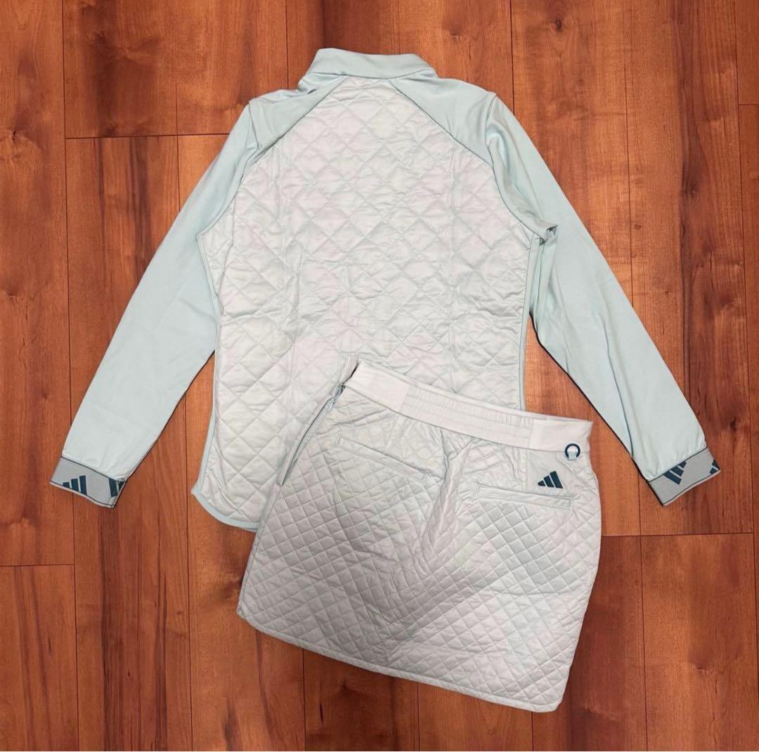 長袖　裏起毛　キルティング　ジャケット　中綿　スカート　セットアップ　秋冬　新品