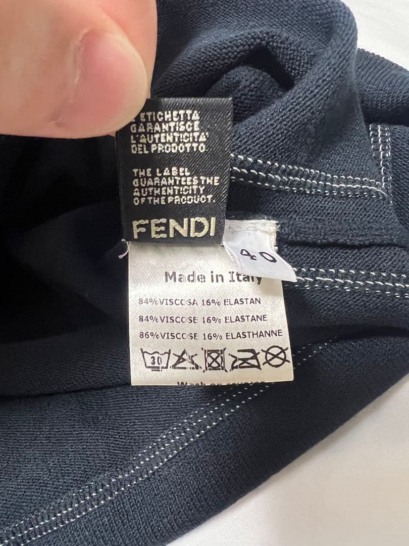 【超希少】FENDI フェンディ ロゴタンクトップ ノースリーブ カットソー