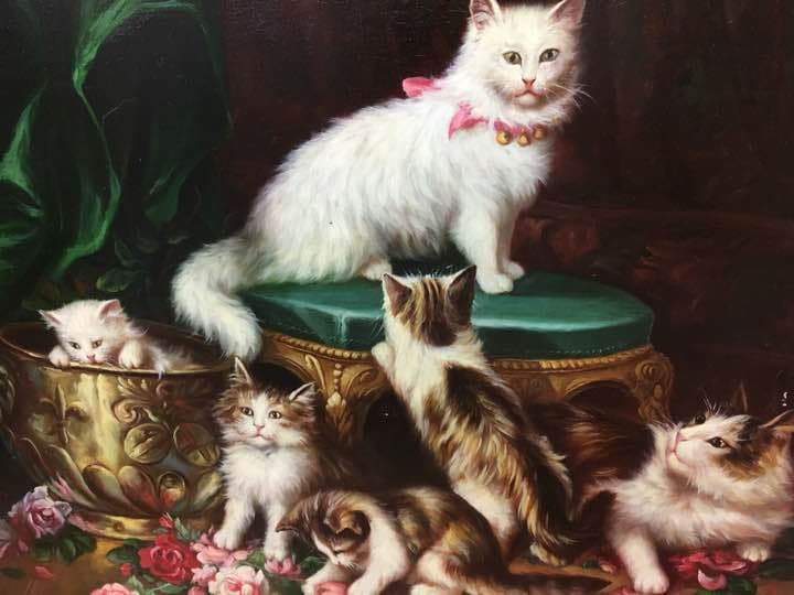 可愛い猫 肉筆画手書き20号