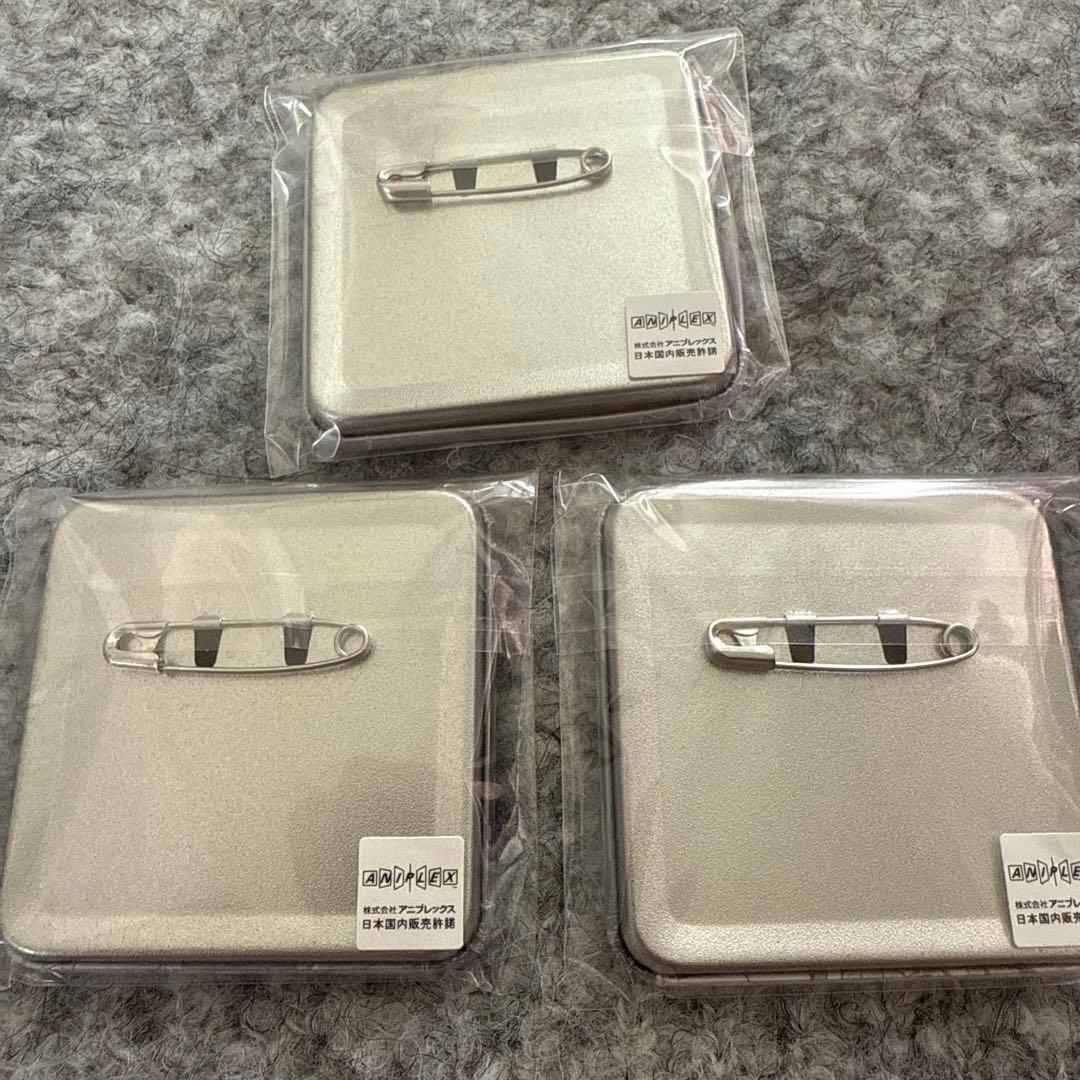 鬼滅の刃 モクテル ロトくじ 不死川実弥 缶バッジ　3種セット